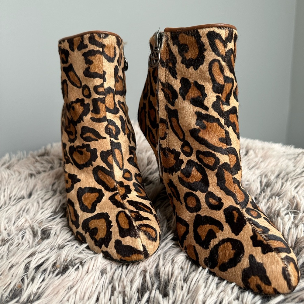 Sam Edelman Calfskin Ankle Boot Wedges 9M